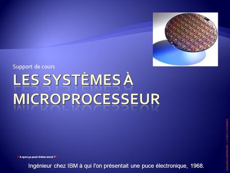 Les systèmes à microprocesseur