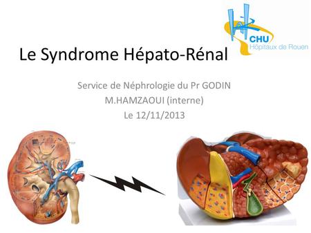 Le Syndrome Hépato-Rénal