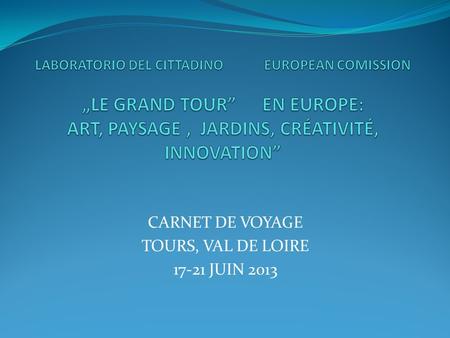 CARNET DE VOYAGE TOURS, VAL DE LOIRE JUIN 2013