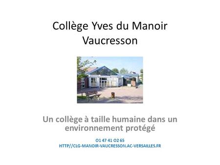 Collège Yves du Manoir Vaucresson