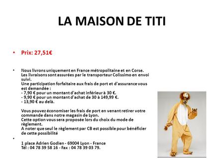 LA MAISON DE TITI Prix: 27,51€