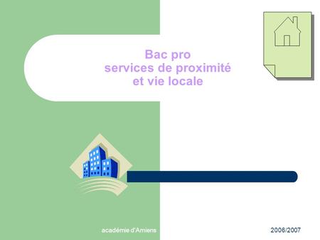 Bac pro services de proximité et vie locale