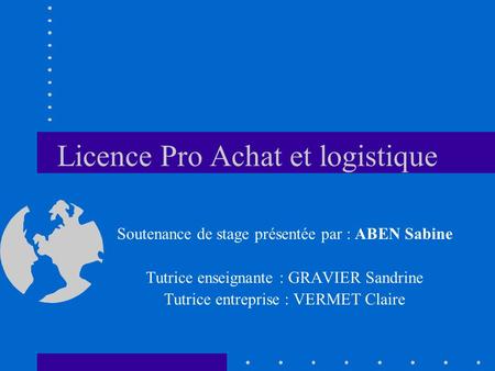 Licence Pro Achat et logistique