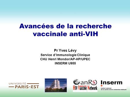 Avancées de la recherche vaccinale anti-VIH
