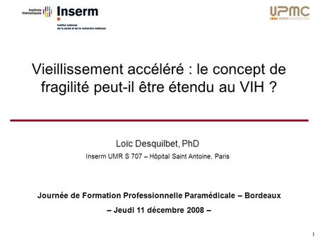 Journée de Formation Professionnelle Paramédicale – Bordeaux