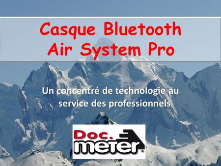 Casque Bluetooth Air System Pro