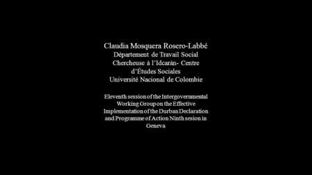 Claudia Mosquera Rosero-Labbé