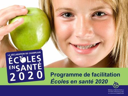 Programme de facilitation Écoles en santé 2020