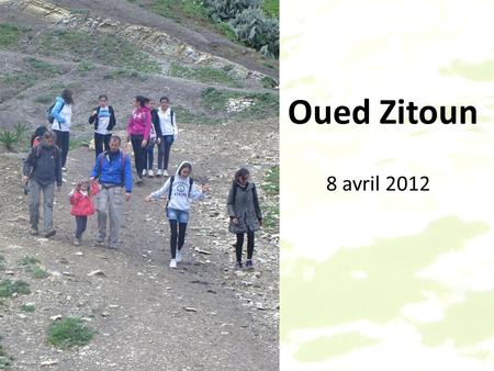 Oued Zitoun 8 avril 2012. Plusieurs sources se rejoignent dans cet oued pour finalement arriver au lac dIchkeul.