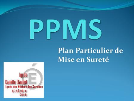 PPMS Plan Particulier de Mise en Sureté.