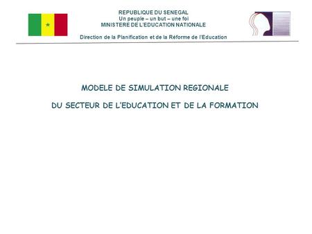 MODELE DE SIMULATION REGIONALE