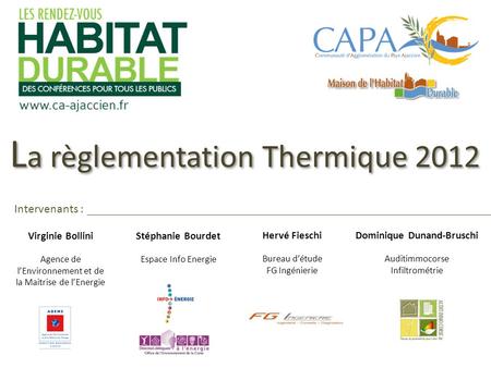 La règlementation Thermique 2012