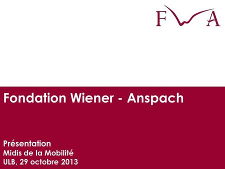 Fondation Wiener - Anspach