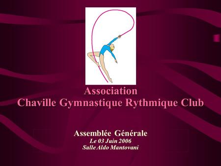 Association Chaville Gymnastique Rythmique Club