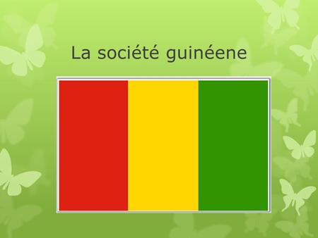 La société guinéene.