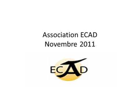 Association ECAD Novembre 2011. Ce projet fait suite a une année de volontariat d'un de nos membre et d'un de ses amis en Roumanie au sein de la fondation.