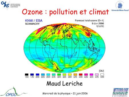 Ozone : pollution et climat