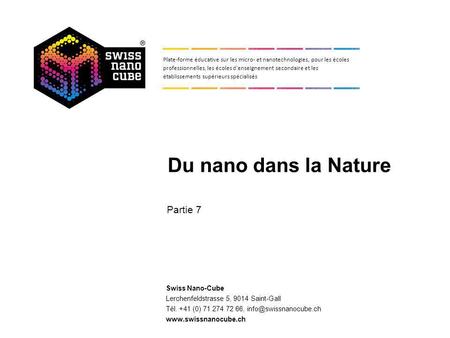 7. L'univers nano dans la Nature