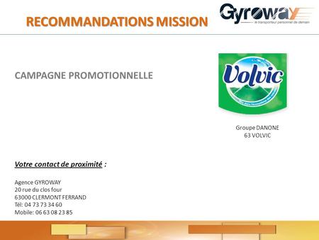 CAMPAGNE PROMOTIONNELLE
