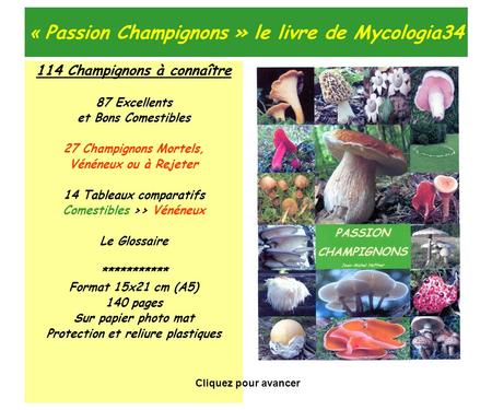 « Passion Champignons » le livre de Mycologia34