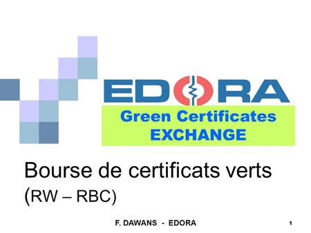 Bourse de certificats verts (RW – RBC)