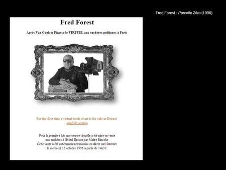 Fred Forest : Parcelle Zéro (1996)