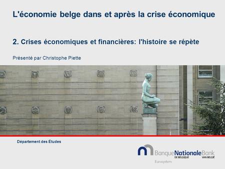 L'économie belge dans et après la crise économique 2