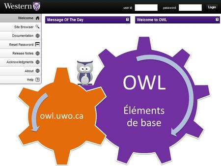 OWL Éléments de base owl.uwo.ca.
