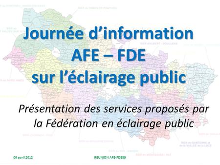 Journée d’information AFE – FDE sur l’éclairage public