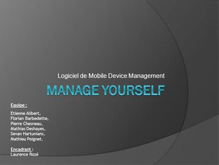 Logiciel de Mobile Device Management