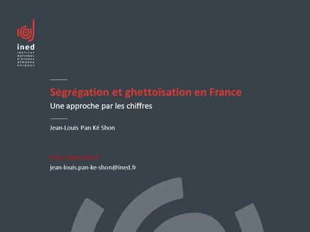 Ségrégation et ghettoïsation en France