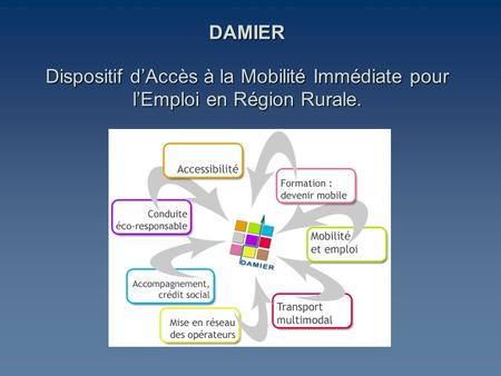La mise en place de DAMIER : Dispositif d’Accès à la Mobilité Immédiate pour l’Emploi en Région Rurale
