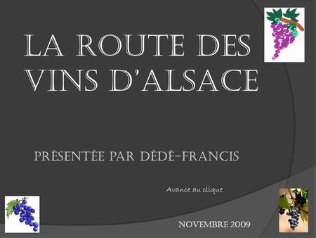 La route des vins d’Alsace