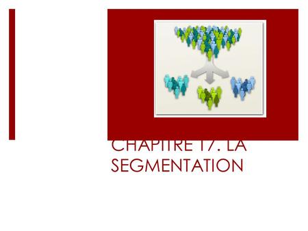 CHAPITRE 17. LA SEGMENTATION