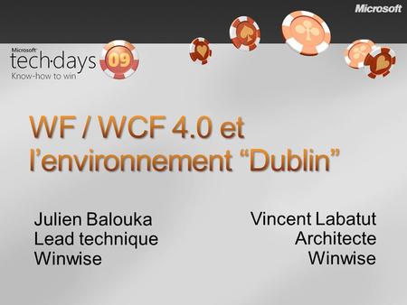 WF / WCF 4.0 et l’environnement “Dublin”