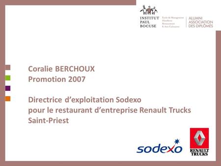 Coralie BERCHOUX Promotion 2007
