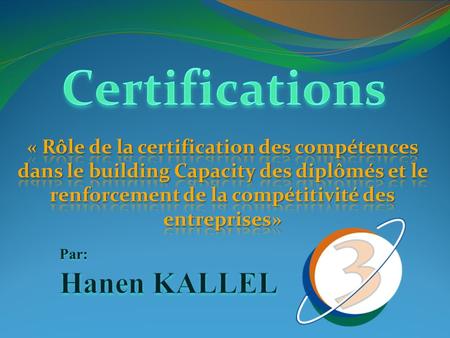 Certifications Hanen KALLEL