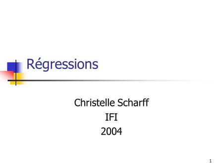 Christelle Scharff IFI 2004