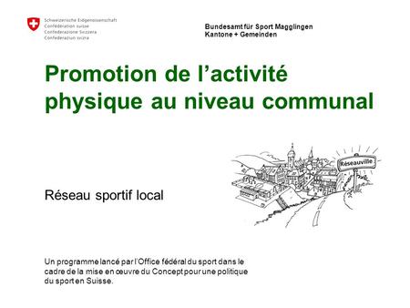 Office fédéral du sport Macolin - Cantons + communes