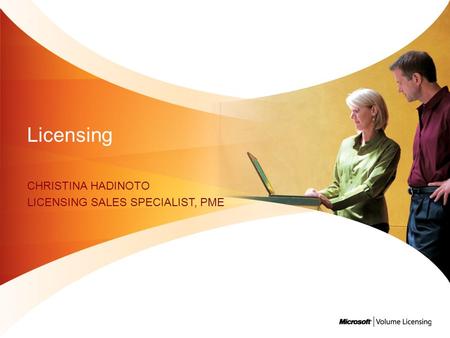 CHRISTiNA HADINOTO Licensing Sales Specialist, PME