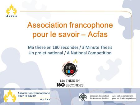 Association francophone pour le savoir ― Acfas