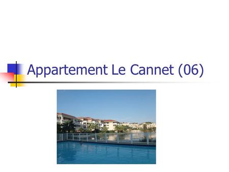 Appartement Le Cannet (06)