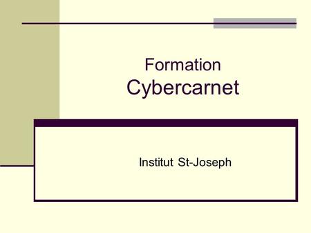 Formation Cybercarnet