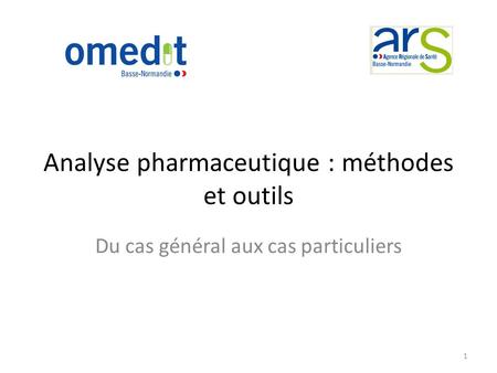 Analyse pharmaceutique : méthodes et outils