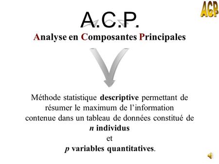 Analyse en Composantes Principales