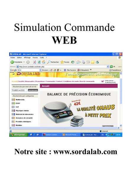 Simulation Commande WEB