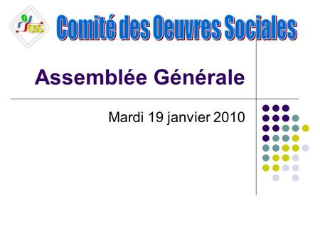 Assemblée Générale Mardi 19 janvier 2010.