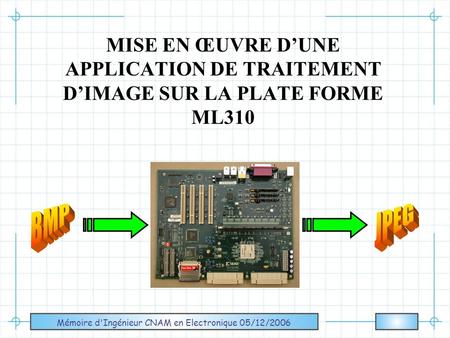 Mémoire d'Ingénieur CNAM en Electronique 05/12/2006