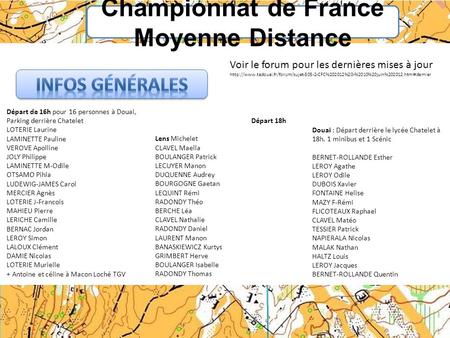 Championnat de France Moyenne Distance