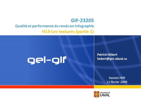 GIF Qualité et performance du rendu en infographie